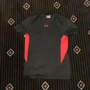 Black and Red Under Armour Tee